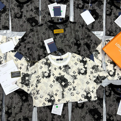 Áo Thun Cotton Nam Thiết Kế Rách 2 Lớp In Logo Siêu Đẹp, Áo Phông Cotton Nam Form Rách Siêu Mát