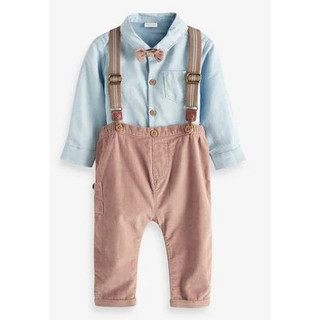 U03429 Set nơ, áo và quần dây đeo xinh cho bé trai