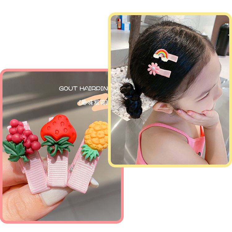 Set 14 Kẹp Tóc Trẻ Em Cute, Đáng Yêu Cho Bé Gái Nhiều Hình, Nhiều Màu