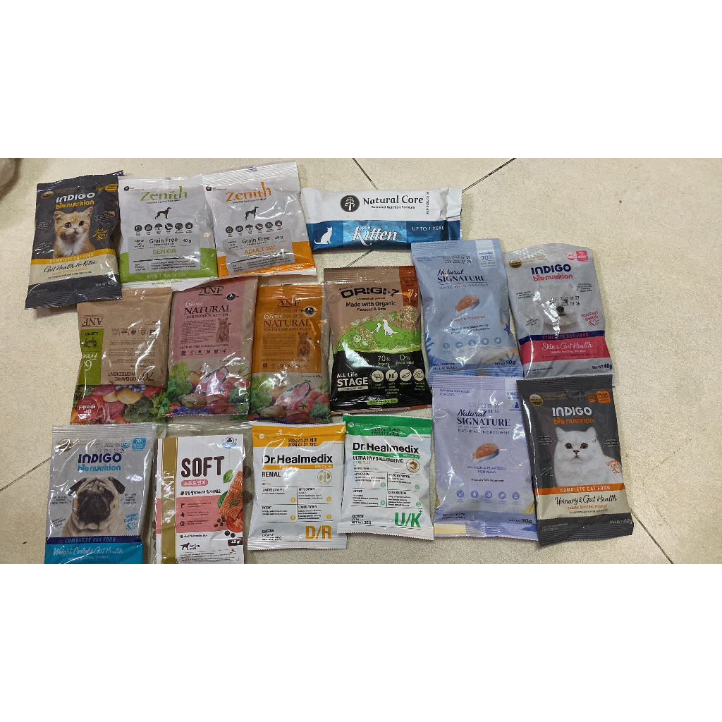 40gr thức ăn hạt cho chó mèo (indigo, zenith, origi7, dr.healmedix...)