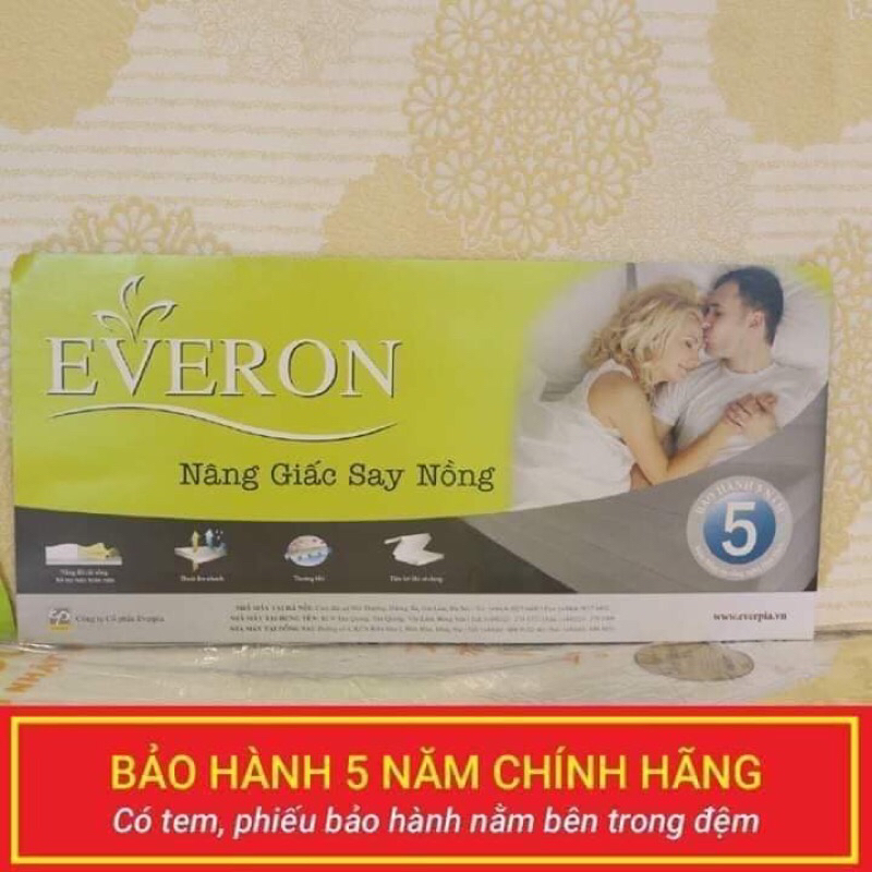Đệm Everon giảm giá đến 50% bông ép 3 miếng gấp vỏ gấm chống đau mỏi vai gáy chính hãng cao cấp