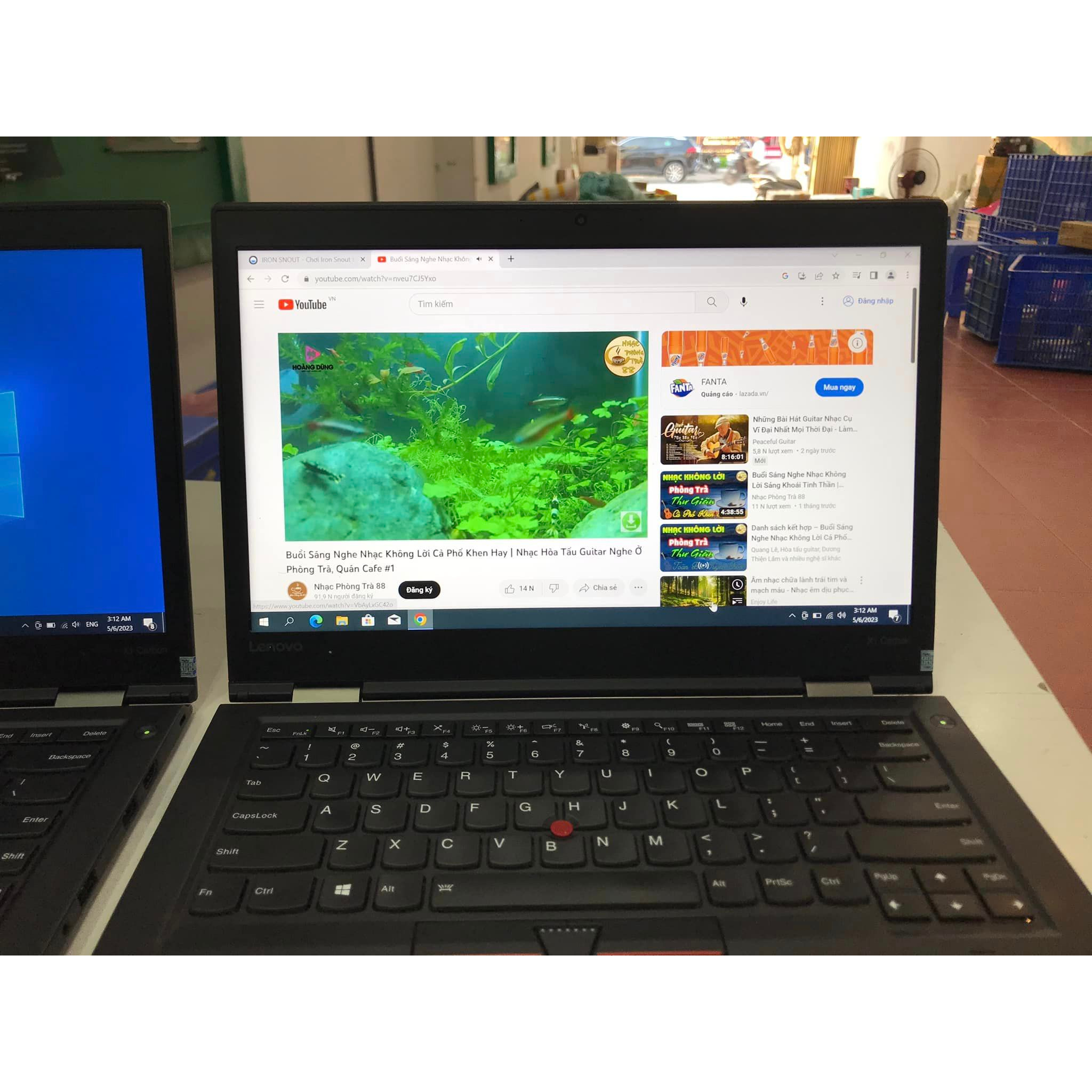 Thinkpad X1 cacbon gen 4 mỏng, nhẹ Core i7-6600U, Ram 8GB, ổ cứng SSD 256, Màn 14inch Full HD, Pin 3 - 5h, Win 10bq.