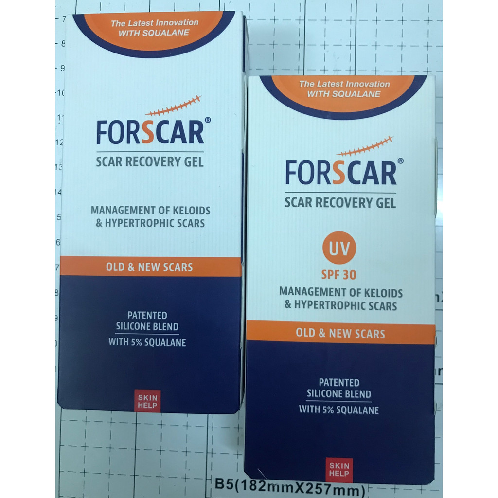 Forscar và Forscar UV - silicone gel chăm sóc sẹo được tin dùng hàng Chính Hãng tại châu Âu & Mỹ