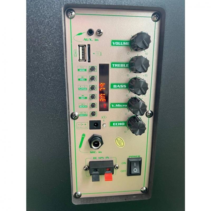 Loa Karaoke Di Động AT-T9, Bass 20, Âm Thanh Chắc, Tiếng Lớn Không Bị Rè, Mic Hát Vang - Tặng Kèm 2 Mic Không Dây