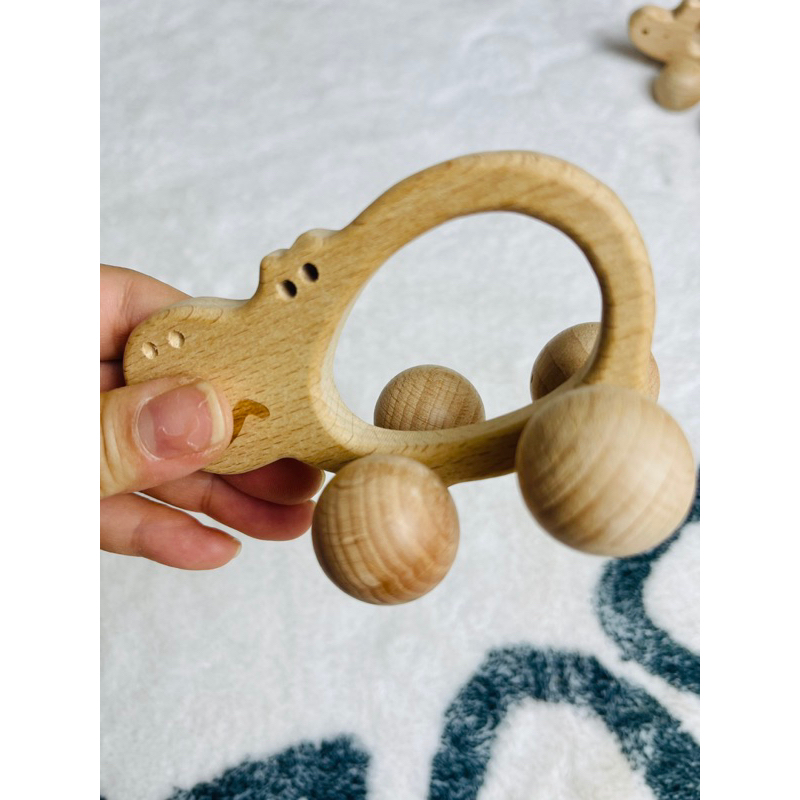 Bộ 6 xe Con Thú cho bé từ 6 tháng xe gỗ xe đồ chơi cho bé