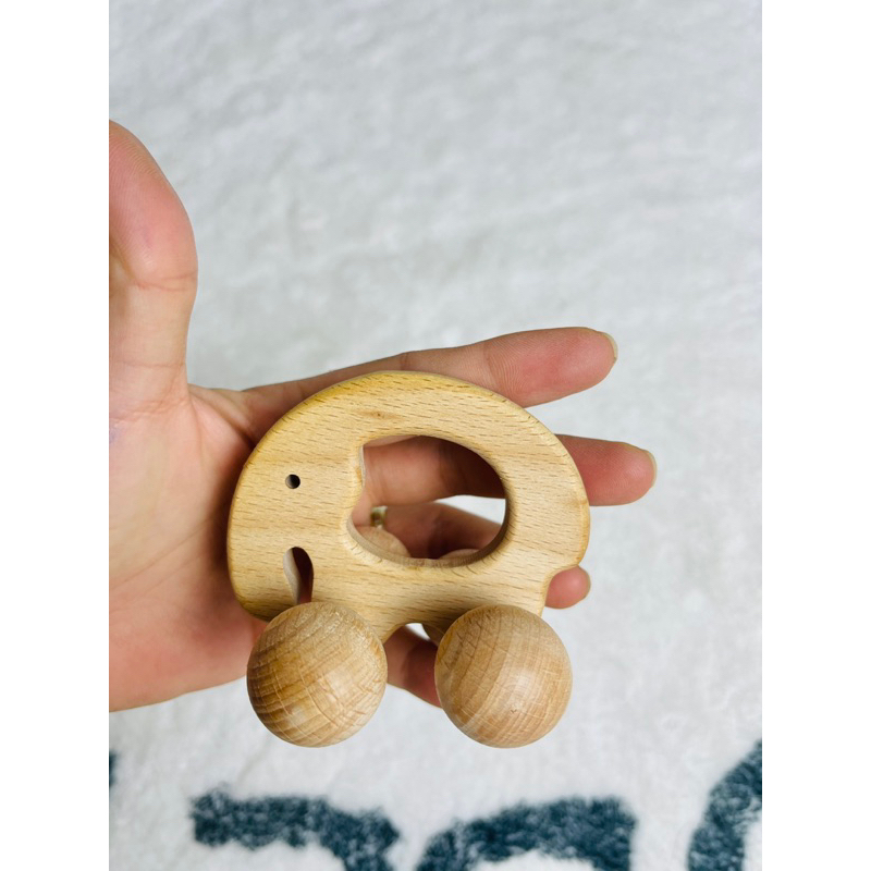 Bộ 6 xe Con Thú cho bé từ 6 tháng xe gỗ xe đồ chơi cho bé