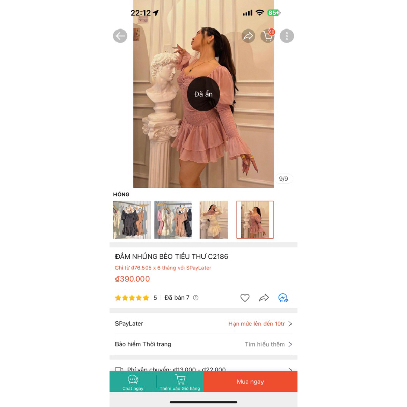 Đầm nhún bèo tiểu thư Milinaa Clothing