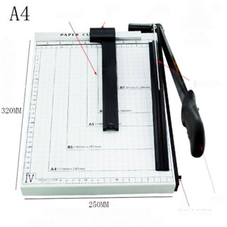 Bàn cắt giấy A4 & A3  mặt bàn gỗ tay cắt kim loại màu ngẫu nhiên