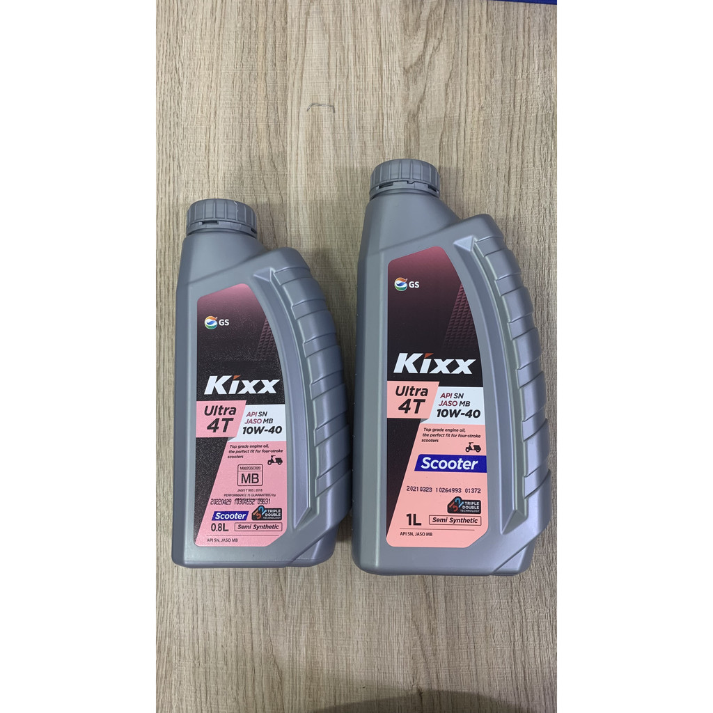 Nhớt xe máy, nhớt xe ga Kixx Ultra Scooter 10W40 API SN 800ml/1L