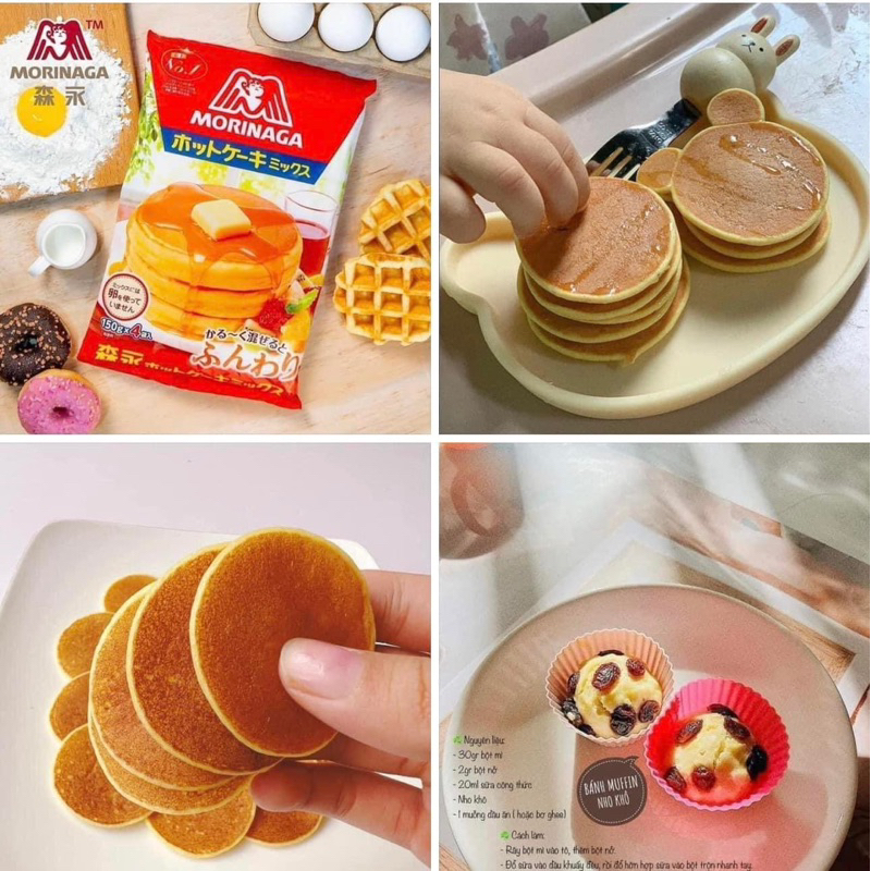Bột làm bánh pancake Morinaga 600g
