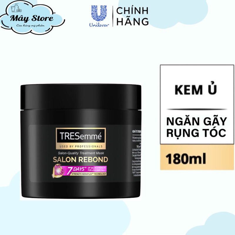 Kem Ủ Tresemme Salon Rebond Công Nghệ Phối Hợp Strength KeraPLEX Ngăn Gãy rụng 180ml