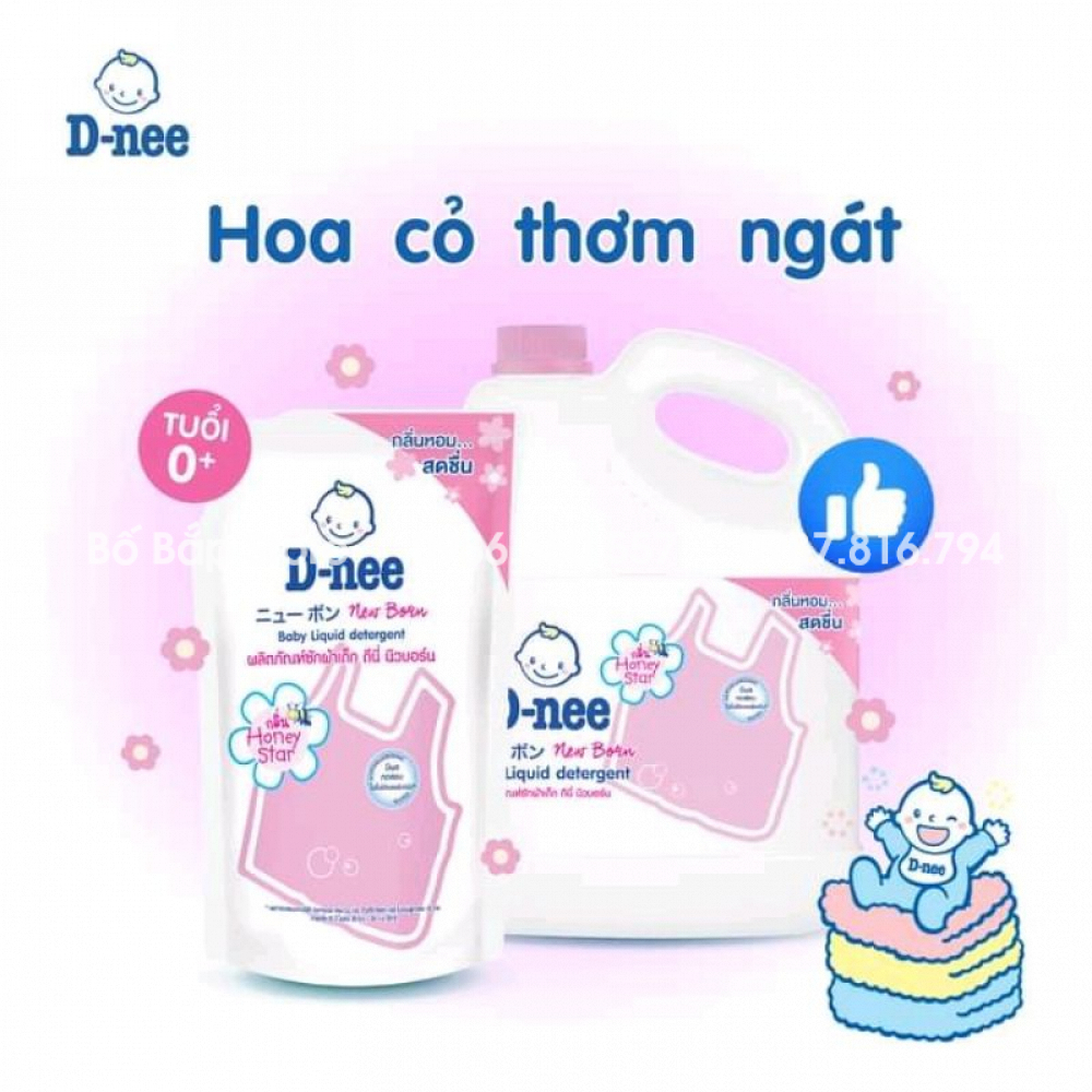 Nước Giặt Dnee ⚡𝟭𝟬𝟬% CHÍNH HÃNG⚡ Cho Bé Sơ Sinh (Túi 550ml) - Hàng Nội Địa Thái Lan - An Toàn Cho Trẻ Sơ Sinh