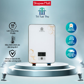 Bình nóng lạnh trực tiếp trí tuệ thụ model zhs-60c có bơm trợ lực có vòi sen công suất 6000w, chống giật an toàn.