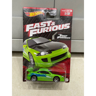 Xe mô hình đồ chơi Hotwheels cơ bản 1:64 - Fast & Furious - '95 Mitsubishi Eclipse