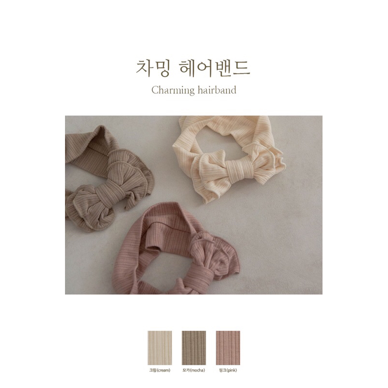 Peekaboo turban nơ charming