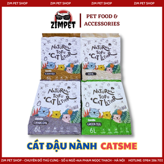 Cát đậu nành cho mèo Tofu Cat Litter Catsme 6l - Cát vệ sinh cho mèo