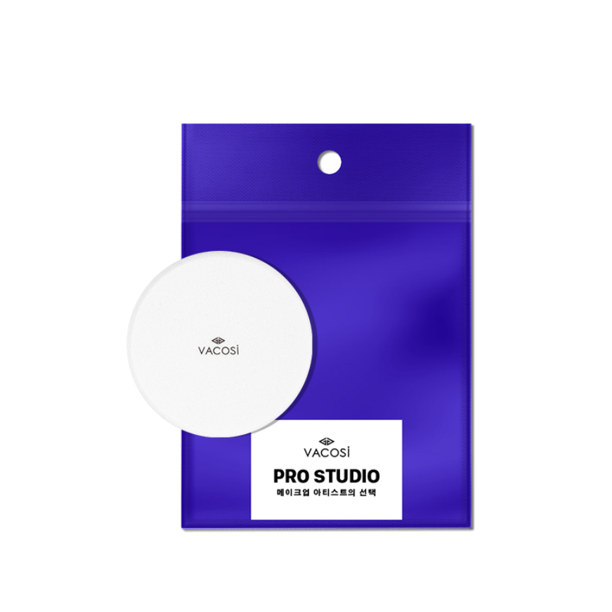 Bông Ướt Tròn, Mút Tán Kem Nền, Phấn Nước Vacosi Bông Cushion - Prs Round Pro Sponge