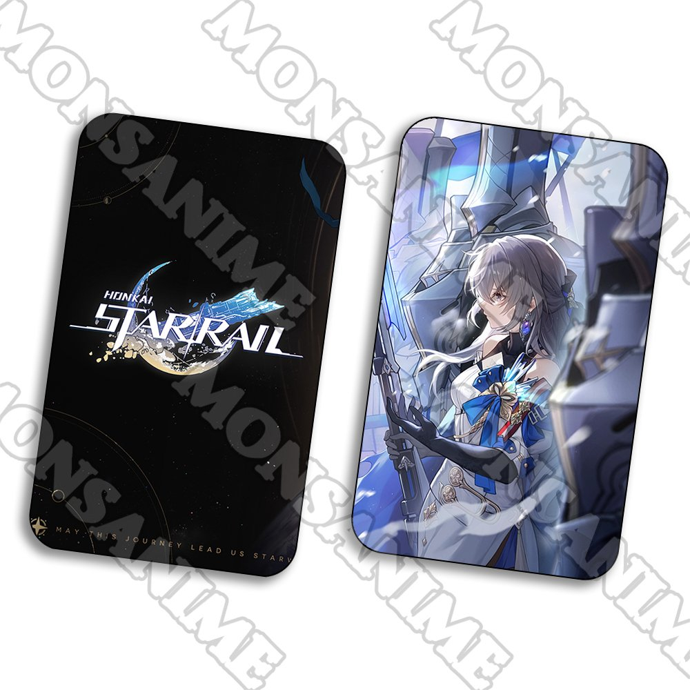 Ảnh card bo góc in hình HONKAI IMPACT STAR RAIL ver NÓN ÁNH SÁNG game thẻ bo viền 5*8cm anime chibi xinh xắn