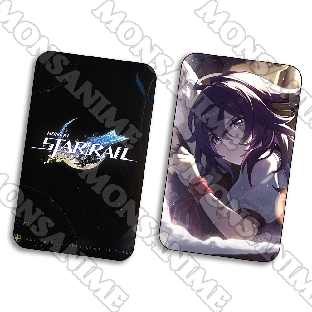 Ảnh card bo góc in hình HONKAI IMPACT STAR RAIL ver NÓN ÁNH SÁNG game thẻ bo viền 5*8cm anime chibi xinh xắn