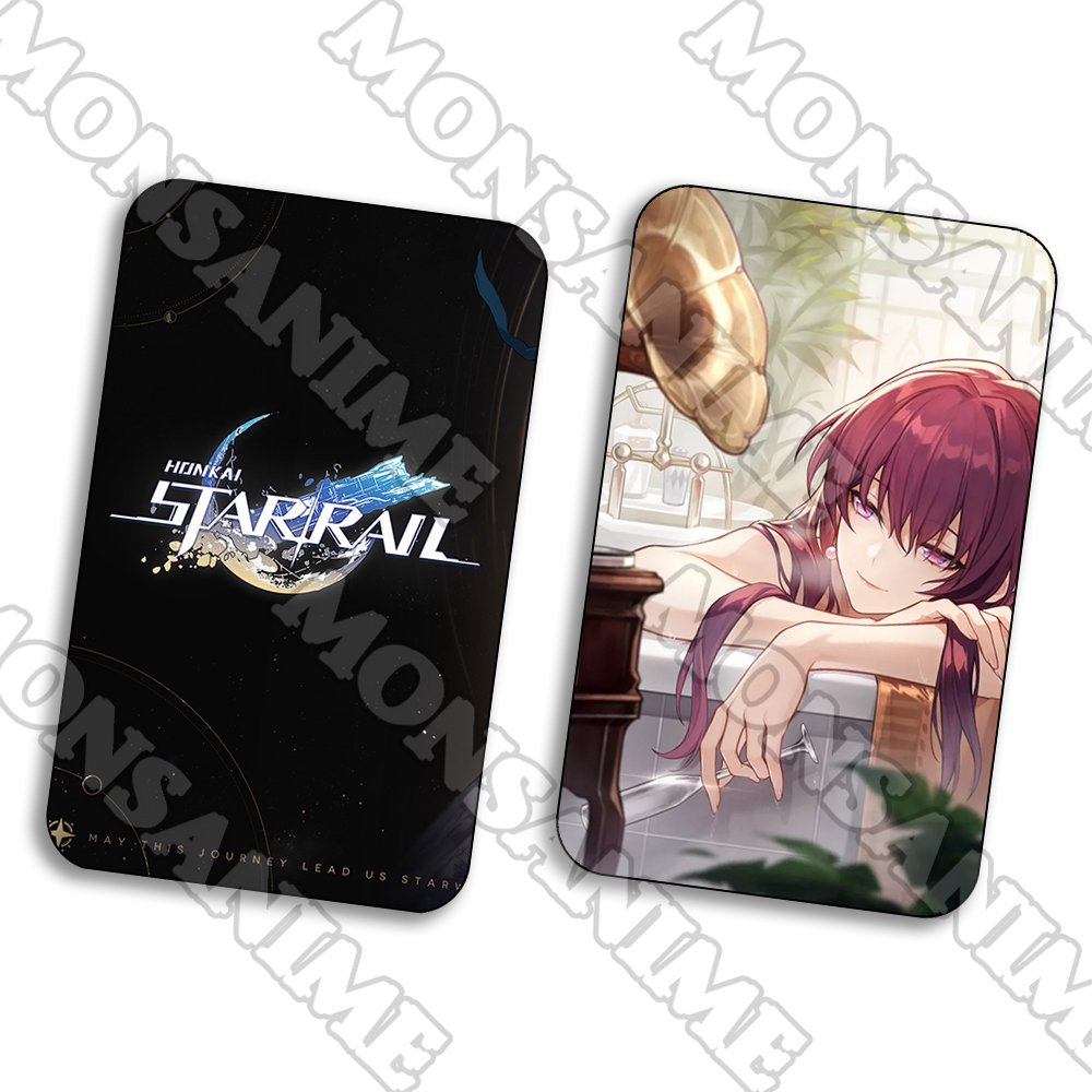 Ảnh card bo góc in hình HONKAI IMPACT STAR RAIL ver NÓN ÁNH SÁNG game thẻ bo viền 5*8cm anime chibi xinh xắn