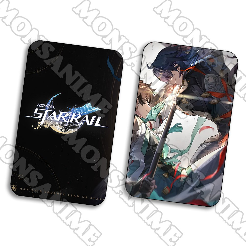 Ảnh card bo góc in hình HONKAI IMPACT STAR RAIL ver NÓN ÁNH SÁNG game thẻ bo viền 5*8cm anime chibi xinh xắn
