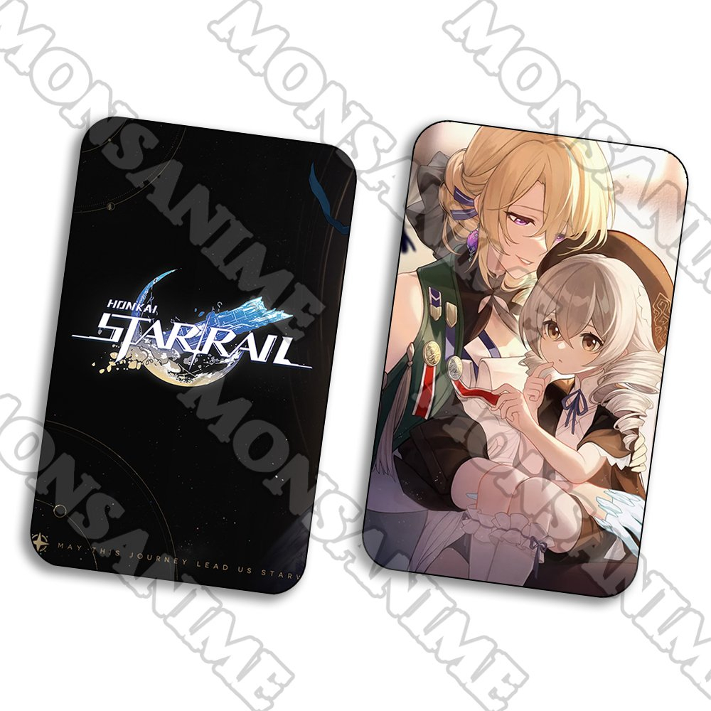 Ảnh card bo góc in hình HONKAI IMPACT STAR RAIL ver NÓN ÁNH SÁNG game thẻ bo viền 5*8cm anime chibi xinh xắn