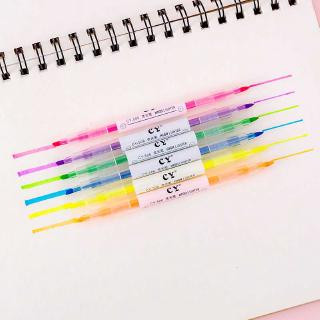 ✍mujicici✍Set bút dạ quang 6 màu lựa chọn