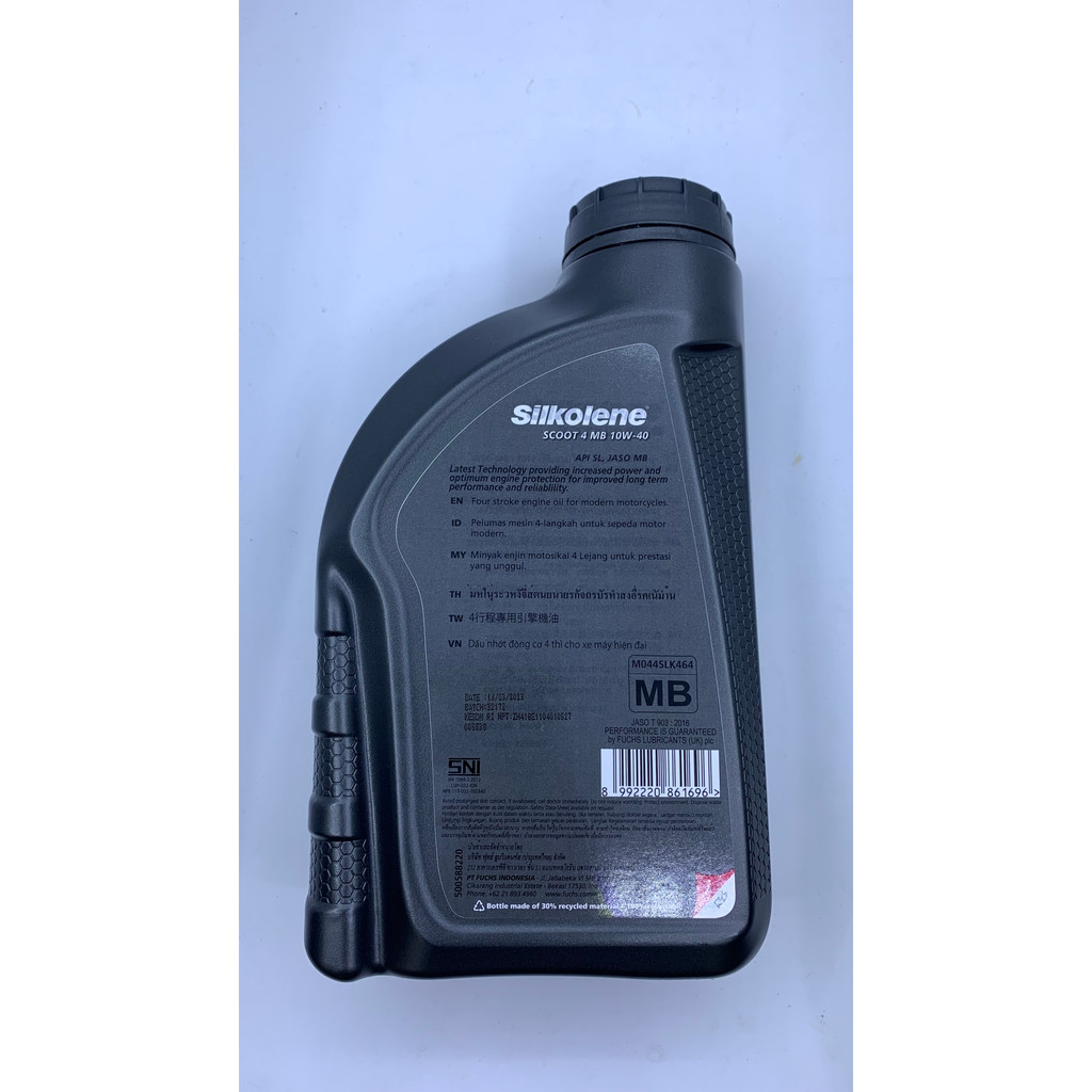 Nhớt xe máy, nhớt xe ga Fuchs Sikolene Scoot 4 10W40 API SL 800ml
