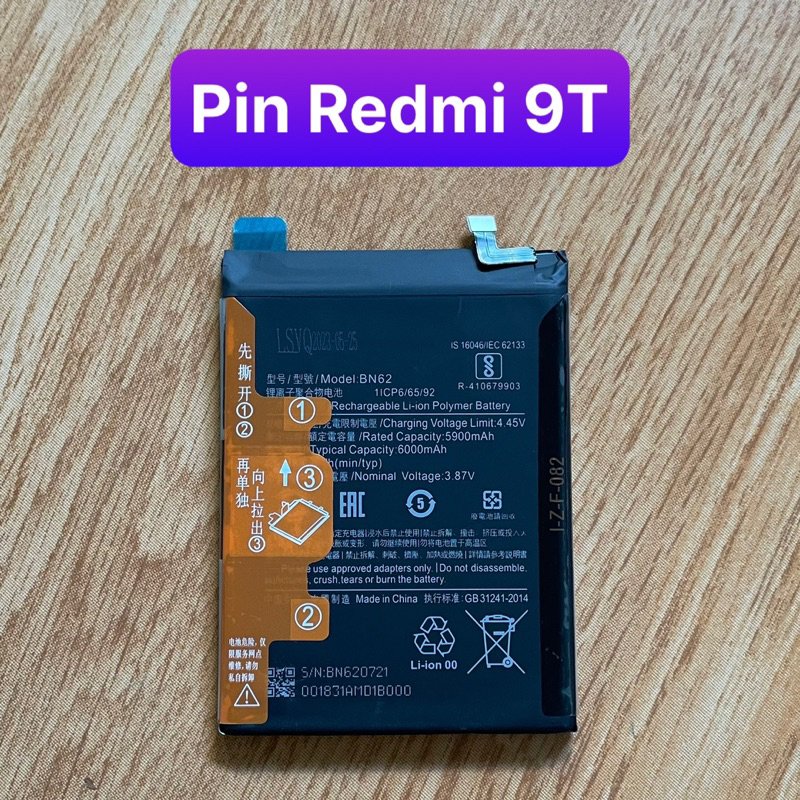 pin xiaomi Redmi 9T mã BN62 (zin)