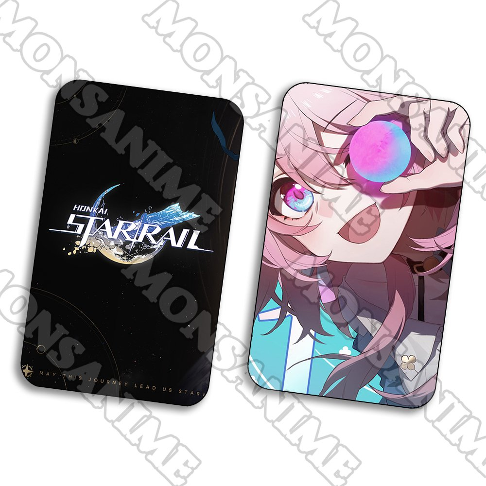 Ảnh card bo góc in hình HONKAI IMPACT STAR RAIL ver TINH CẦU game thẻ bo viền 5*8cm anime chibi xinh xắn