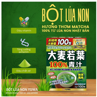 Bột lúa non 100 gói tặng cốc  Hàng nội địa Nhật ( Trà  tặng cốc  )