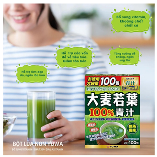 Bột lúa non 100 gói tặng cốc  Hàng nội địa Nhật ( Trà  tặng cốc  )