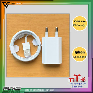 Bộ sạc dẹt 5w dành cho iphone đời cũ, Air pod chống chai pin0
