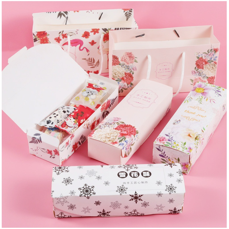 Set Túi + Hộp đựng bánh trung thu kẹo nougat bánh quy hộp quà tặng