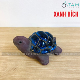 Tượng rùa gốm nâu đất TCV-RUA-01_TAN