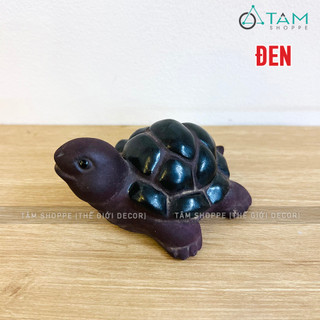 Tượng rùa gốm nâu đất TCV-RUA-01_TAN