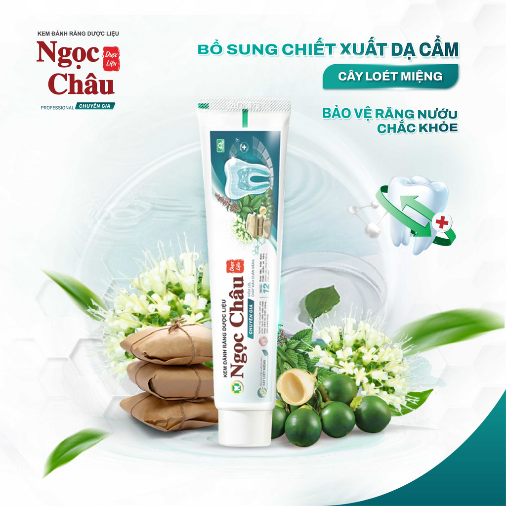 Kem đánh răng dược liệu Ngọc Châu Chuyên Gia 170g