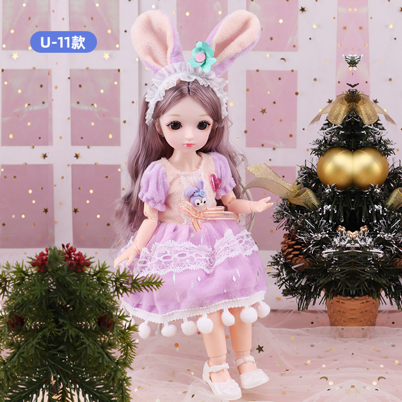 Búp Bê Barbie 1/6 Cao 30cm 22 Khớp Váy Hoa Dễ Thương