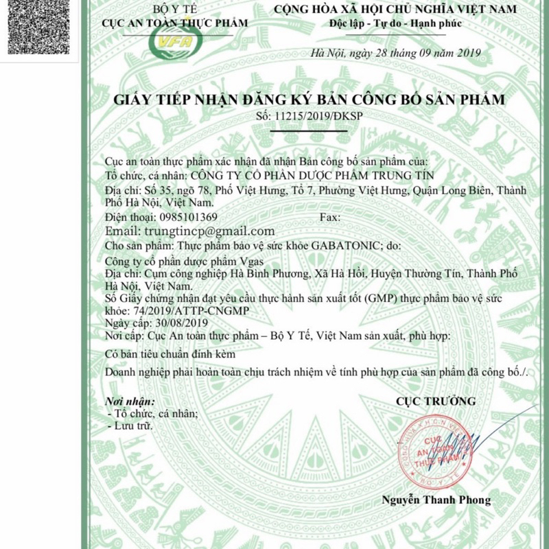 Viên bổ não Gabatonic- Hỗ trợ  Giảm đau đầu,chóng mặt