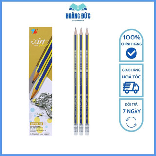 Bút chì gỗ hb thiên long gp-04 - thân lục giác dễ cầm - nét đậm vừa phải - hoàng đức