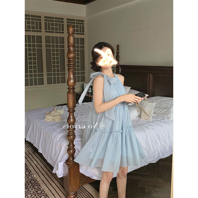 Váy hở vay dáng xòe chất tơ đẹp hàng QC VN307