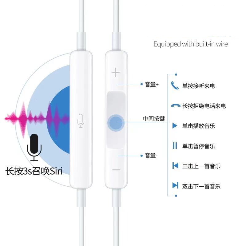 Tai nghe có dây dành cho 7/8/X/X.s/11/12/13/14 CHÍNH HÃNG KHÔNG CẦN BLUETOOTH, lighting