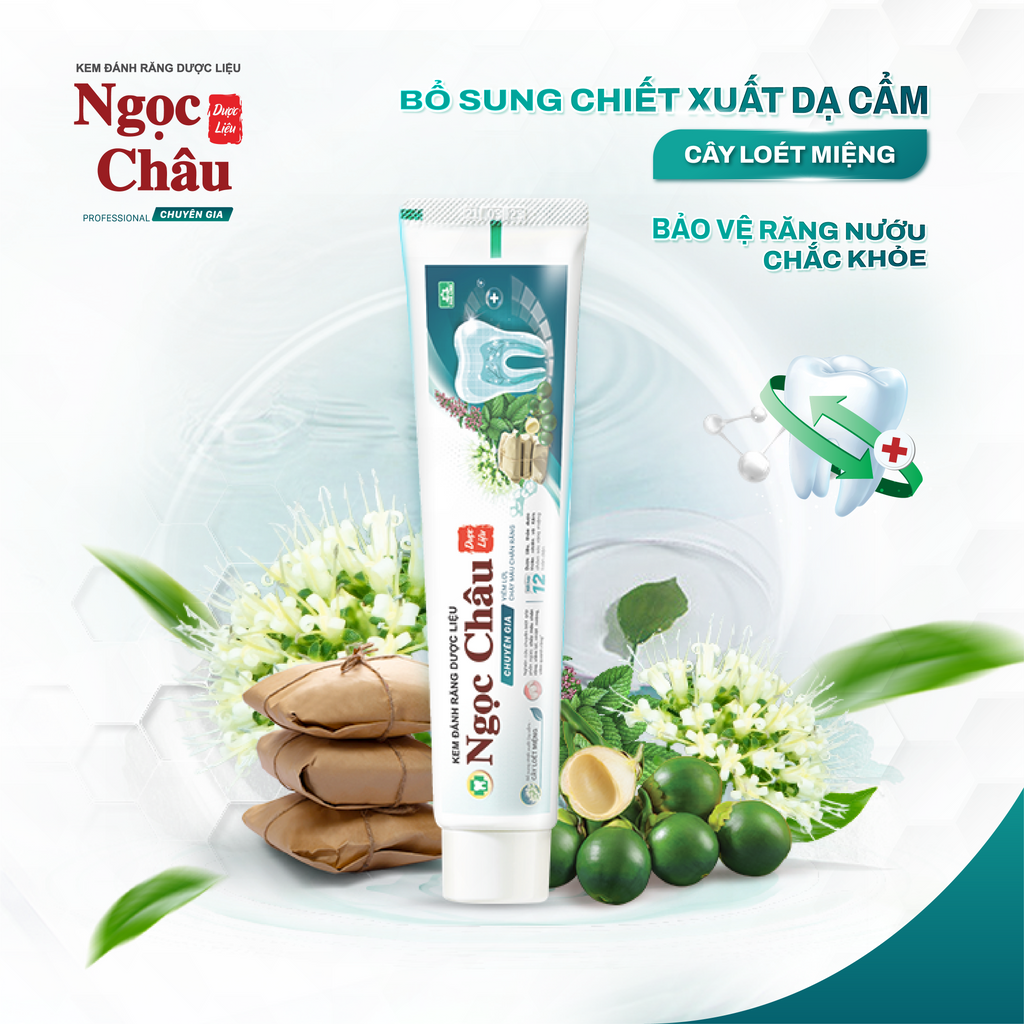 Kem đánh răng dược liệu Ngọc Châu chuyên gia 100g