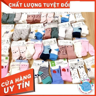 set 2 tất nỉ xù dày size 6-9m 9-18m 2-3y