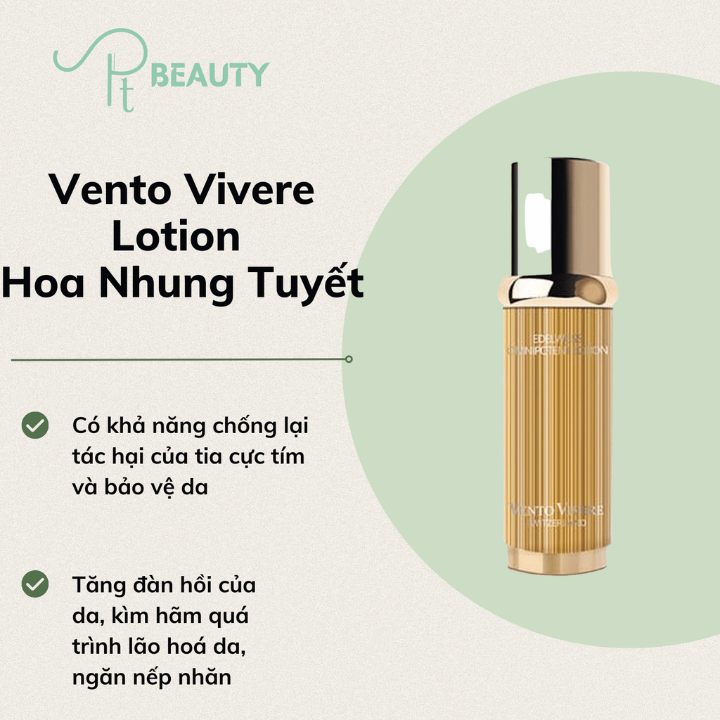 Vento Vivere Lotion Hoa nhung tuyết