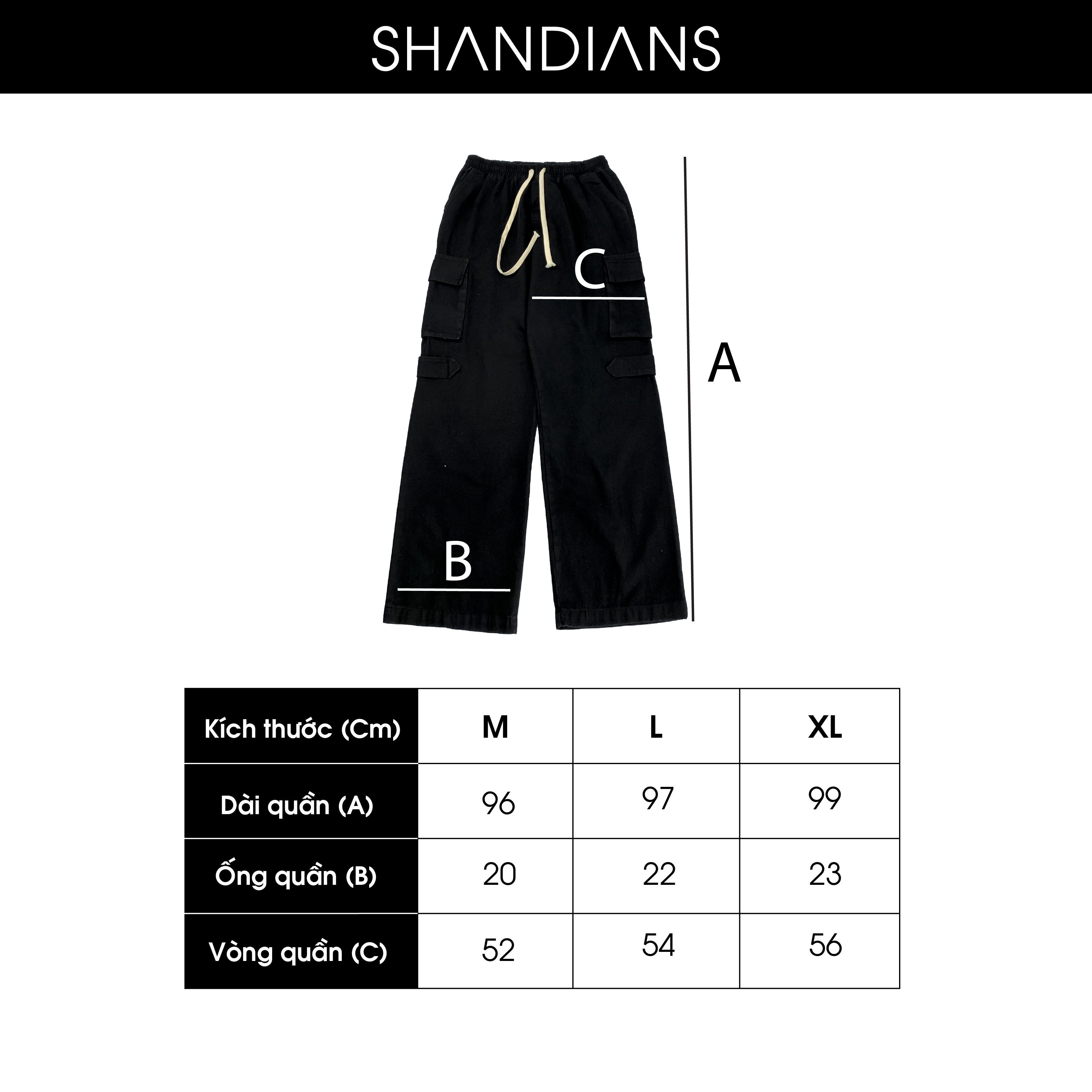 Quần Cargo Pant Shandians Chất liệu cao cấp CP3 | BigBuy360 - bigbuy360.vn