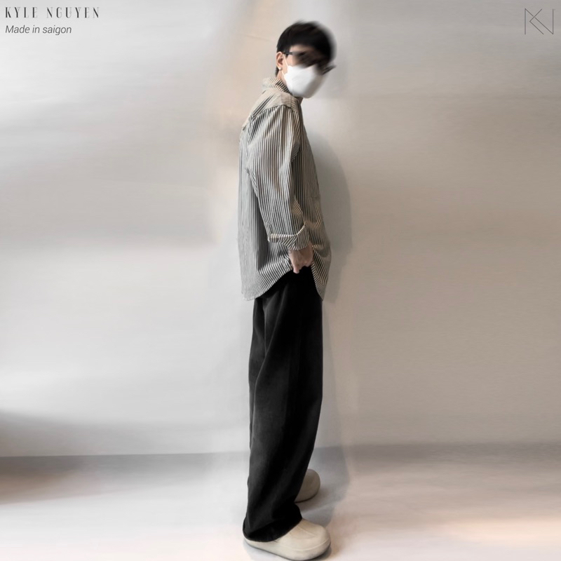 ÁO SƠMI SỌC OVERSIZE_LINEN SHIRTS’s KN