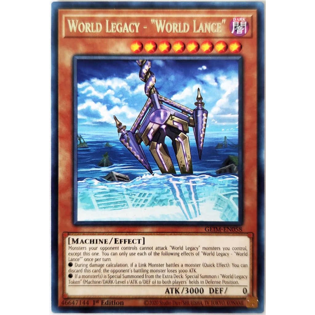 [Thẻ Yugioh] World Legacy - "World Lance" |EN| Rare