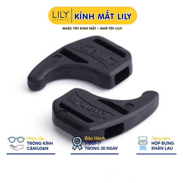 Đệm silicon chống trượt gọng kính cài ở tai hình lưỡi liềm LILYEYEWEAR