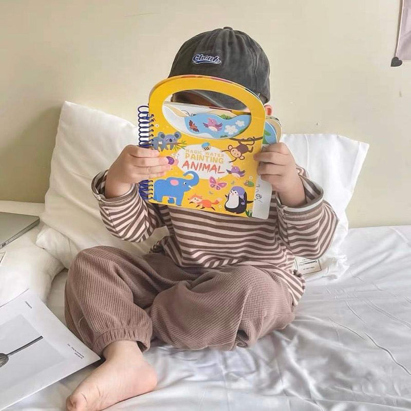 Sách tô màu nước ma thuật cho bé Hàn Quốc - COMBO 3 SÁCH